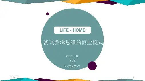 浅谈逻辑思维PPT