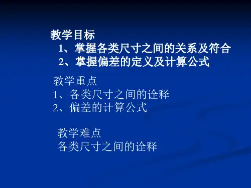 尺寸偏差