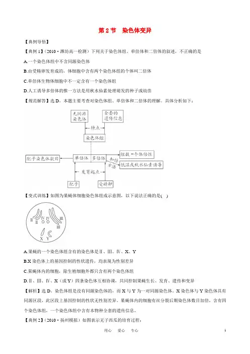 染色体变异 2