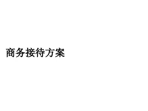 商务接待方案ppt