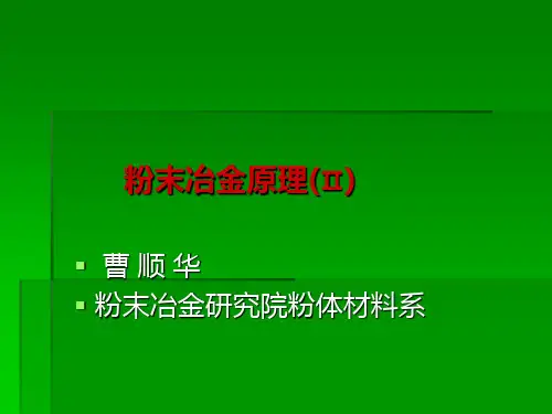 粉末冶金原理P1new