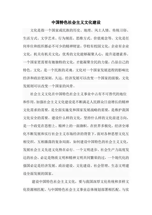 中国特色社会主义文化建设 2