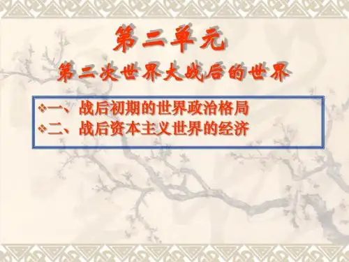 二战后资本主义世界的经济【精选】