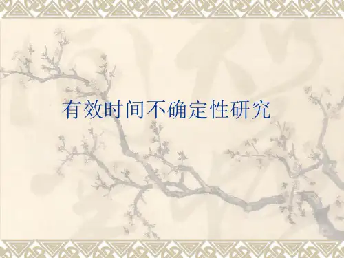 有效时间不确定性研究