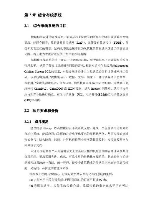综合布线系统方案