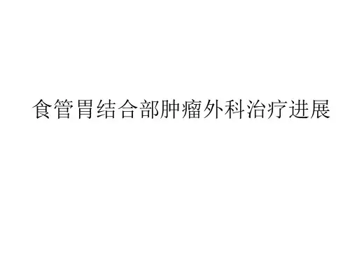 食管胃结合部肿瘤外科临床治疗进展