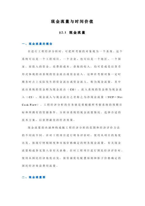 现金流量与时间价值概述