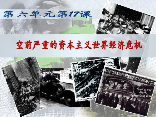 高中历史必修2《空前严重的资本主义世界经济危机》162人教PPT课件