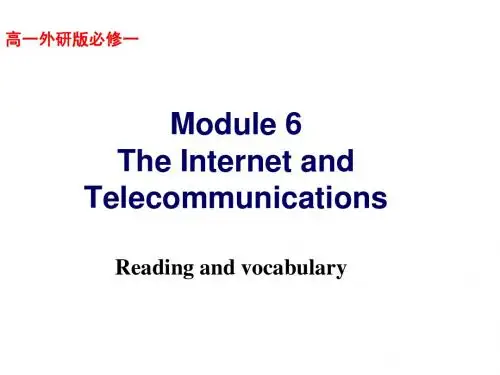 The Internet and Telecommunications