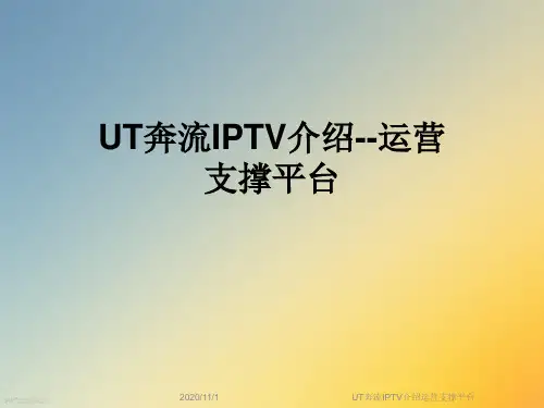 UT奔流IPTV介绍运营支撑平台