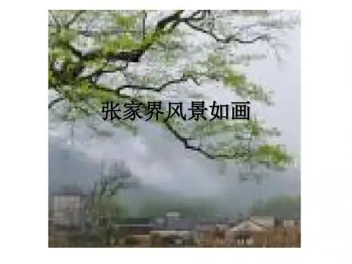 张家界风景如画