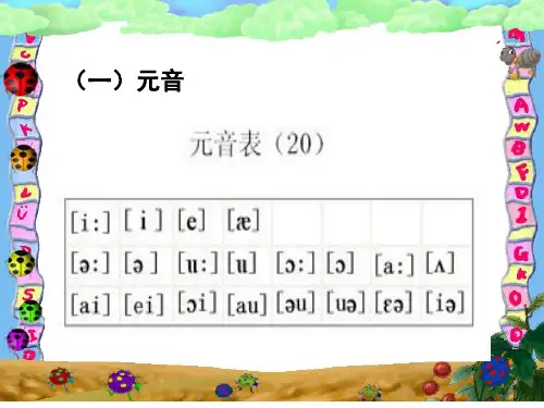 48个英语音标教学 2精品PPT课件