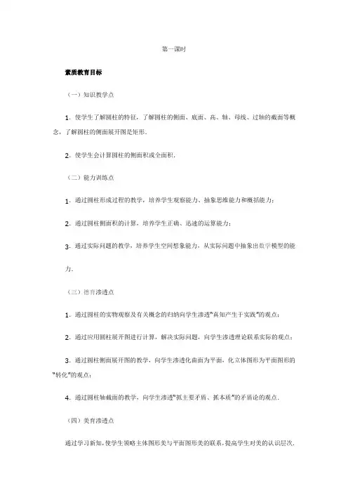 圆柱圆锥学习重难点