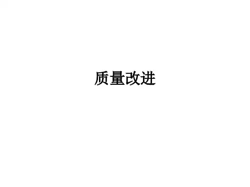 质量改进