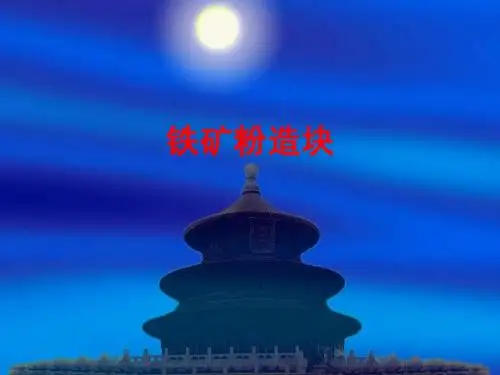 4、铁矿粉造块