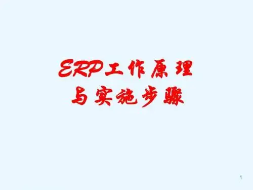 ERP系统实施步骤
