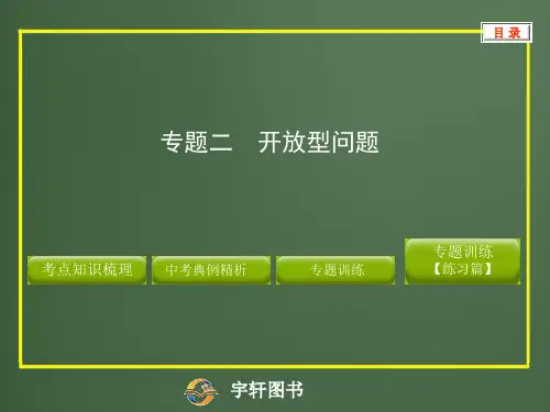 专题二开放型问题.ppt