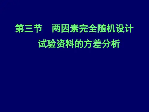 第六章方差分析(3)