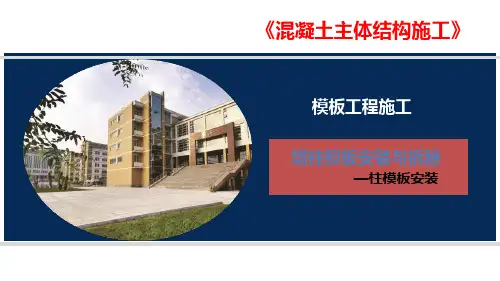 混凝土主体结构施工：柱模板安装