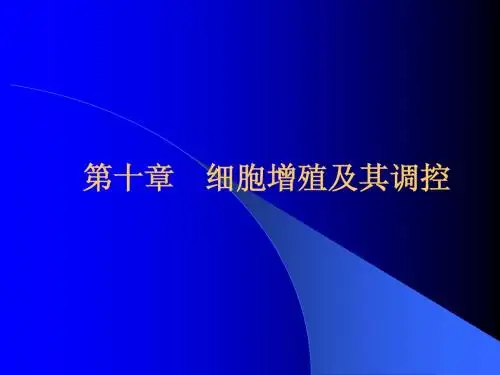 10第十章细胞增殖及其调控