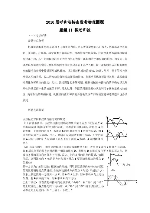 高中物理 振动和波