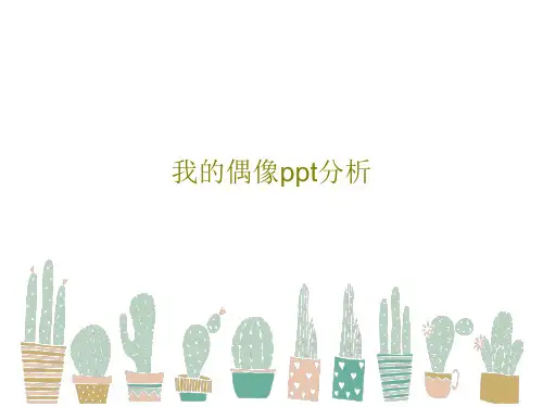 我的偶像ppt分析44页PPT