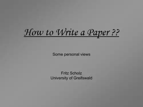 How_to_Write_a_Paper