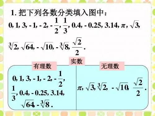拓展练习1_实数