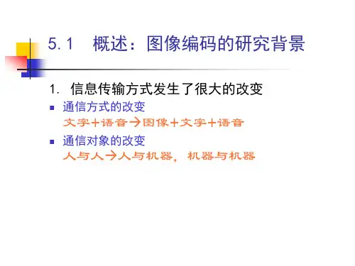数字图像处理技术PPT图像数据压缩
