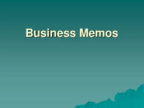 business memo