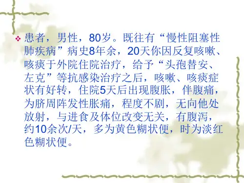 伪膜性肠炎PPT精