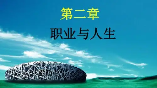 第二章 职业与人生