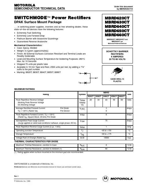 MBRD660CT中文资料