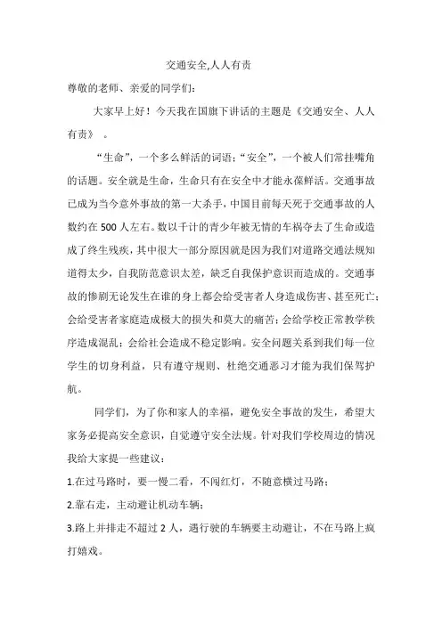 交通安全人人有责