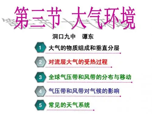 第三节:大气环境(3)