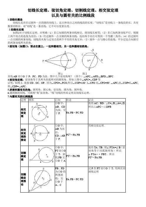 圆有关定理