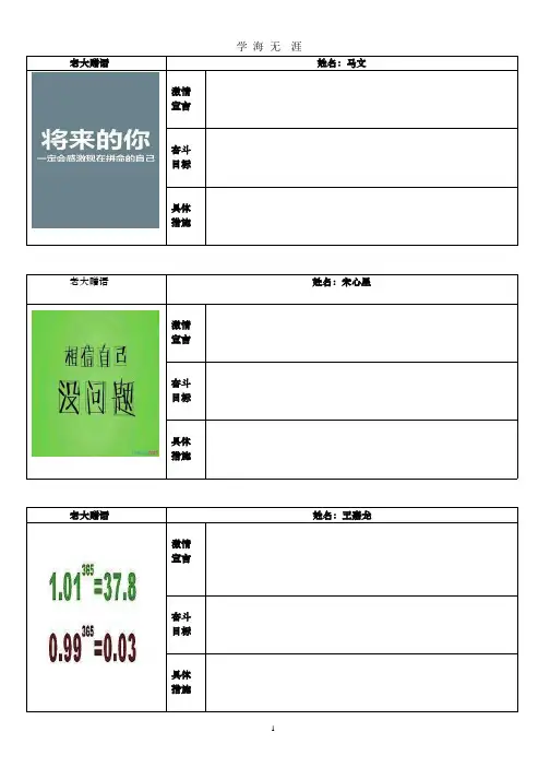 2017高考励志卡片.pptx
