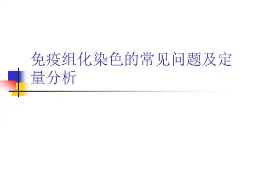 免疫组化染色的常见问题及定量分析课件