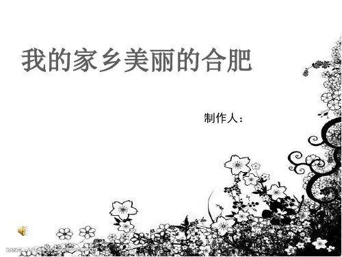 我的家乡合肥教学文案