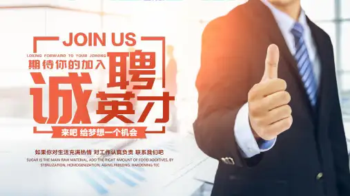 优秀精品 诚聘英才校园招聘ppt模板