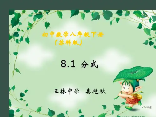 八数下8.1分式