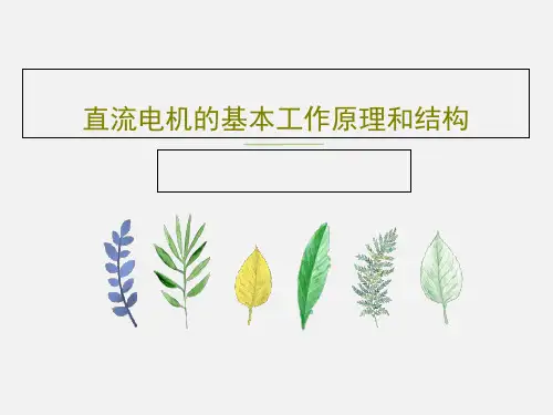 直流电机的基本工作原理和结构63页PPT
