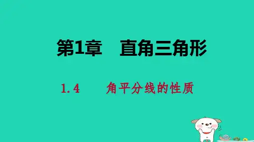 八年级数学下册直角三角形角平分线的性质角平分线性质定理的应用课件湘教版