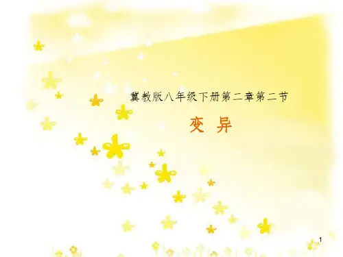 八年级生物下册 第六单元 第二章 第二节《变异》课件 (新版)冀教版