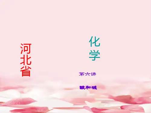 2015中考化学酸和碱总复习课件试题(中考题)PPT