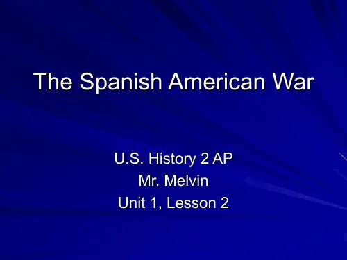 美西战争 The Spanish American War