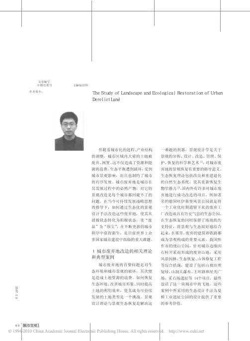 城市废弃地景观与生态恢复研究_张金伟