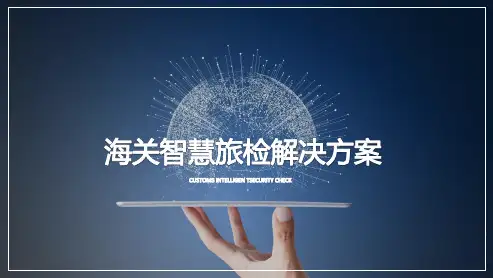海关智慧旅检解决方案