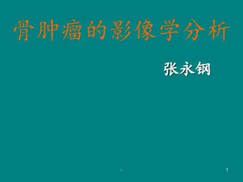 骨肿瘤的影像学分析ppt课件