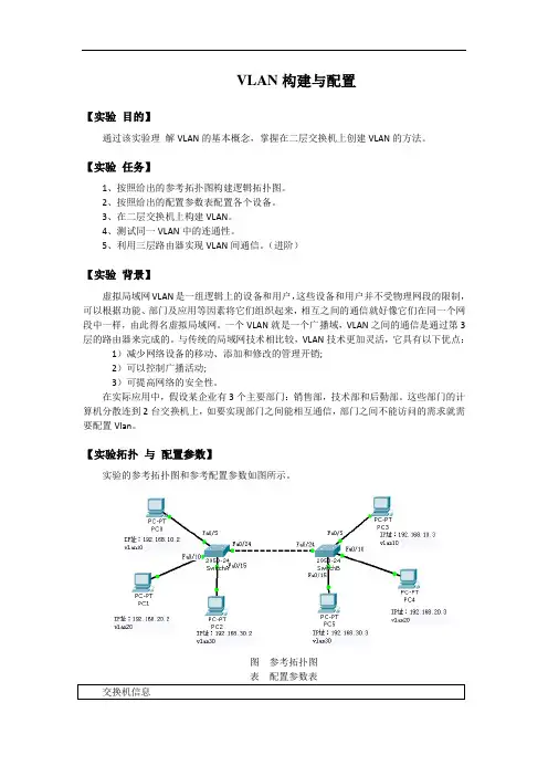 VLAN构建与配置(1)